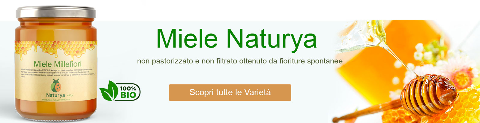 Miele Naturya, scopri tutte le varietà