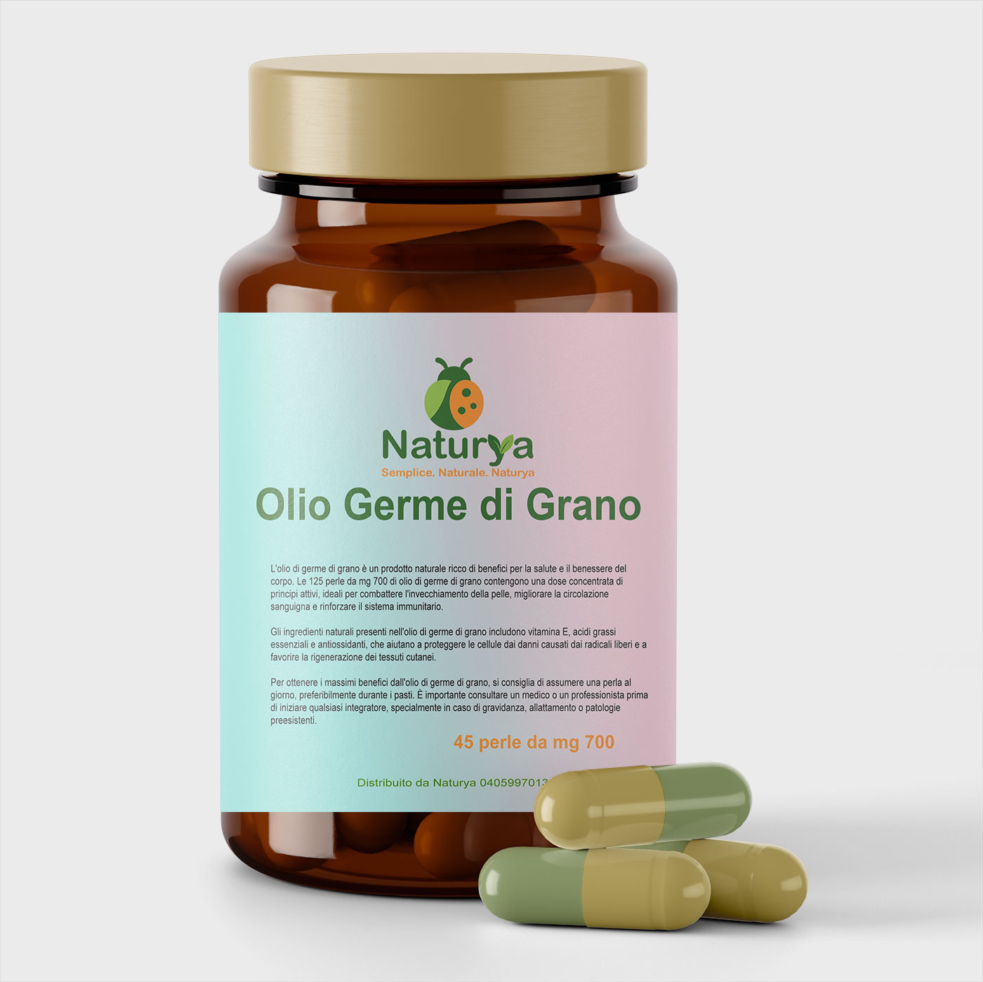 Olio Germe di Grano 45 perle da mg 700
