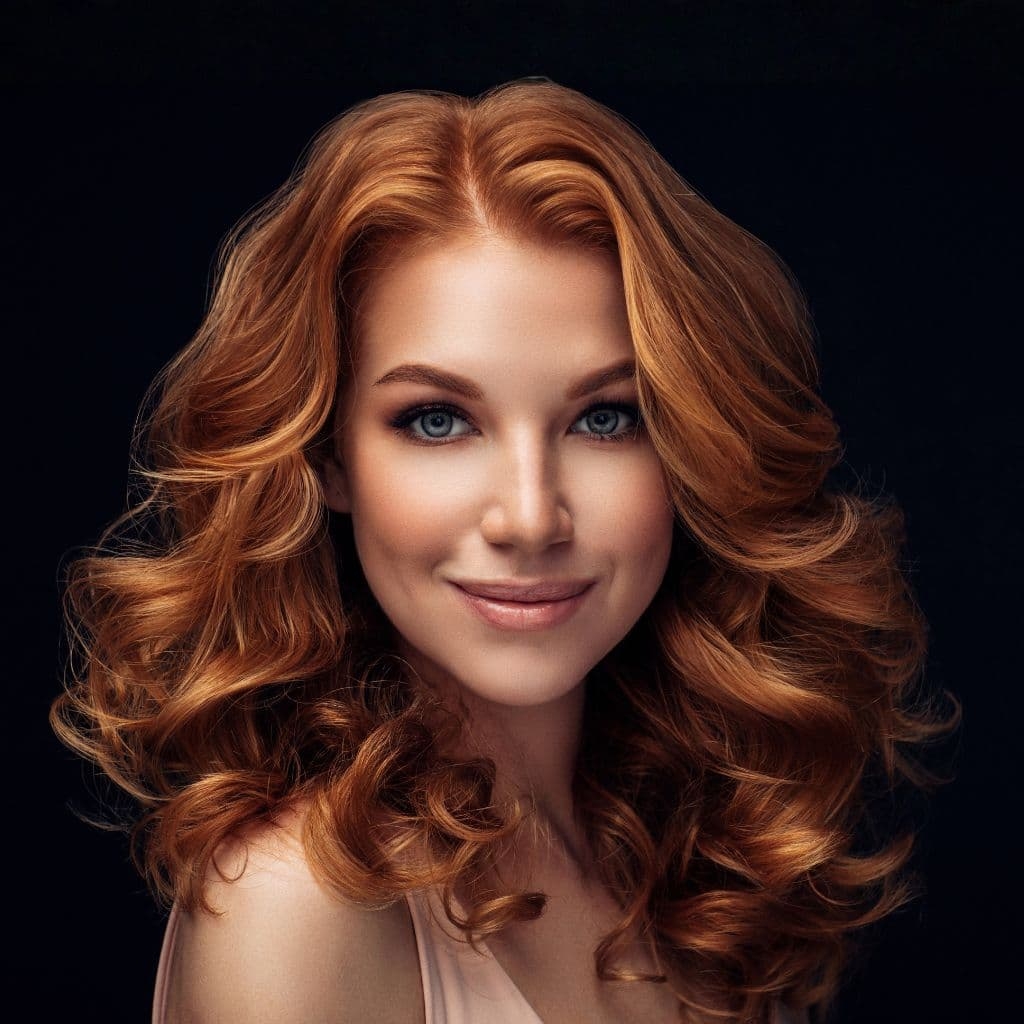 Hennè per capelli di colore rosso mogano